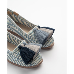 Alpargata Silver Blue