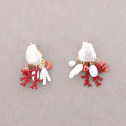 Pendientes Coral