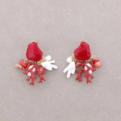 Pendientes Coral