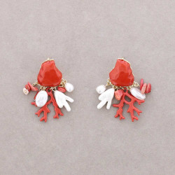 Pendientes Coral