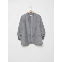 Blazer Frunce Gris