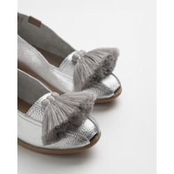 Alpargata Folia Silver