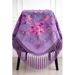 Mantoncillo Étnico Morado