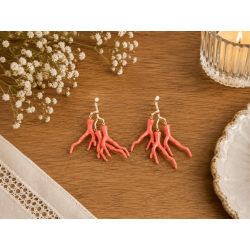Pendientes Corales Naranja