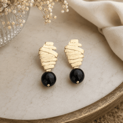 Pendientes Almadén Negro
